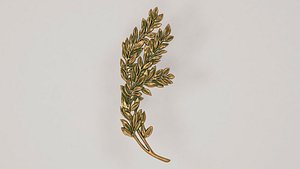 3D Olive Branches model