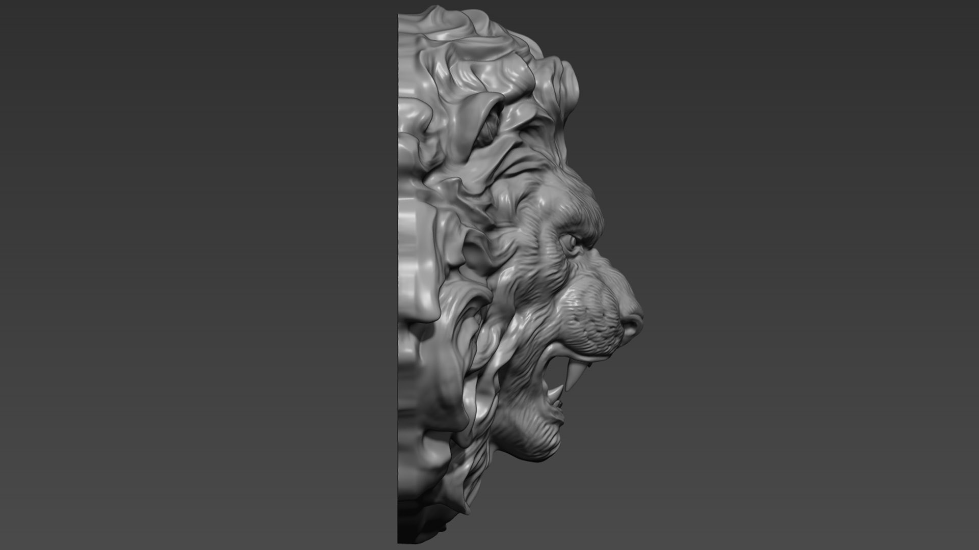 Lion Head Model TurboSquid 1727623