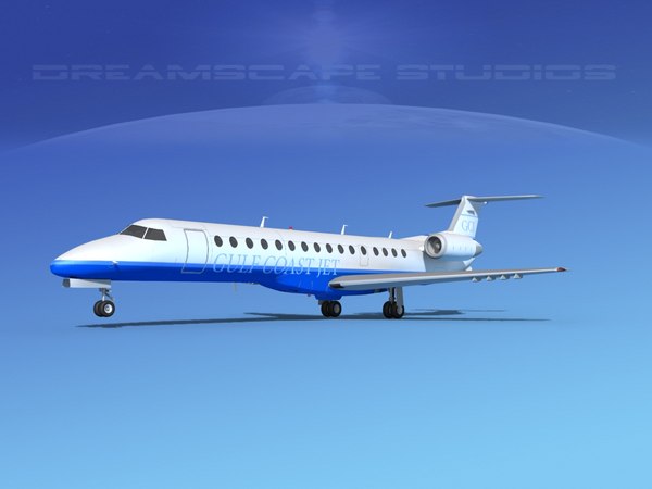 embraer erj jets 3D model