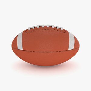3D model american football ball