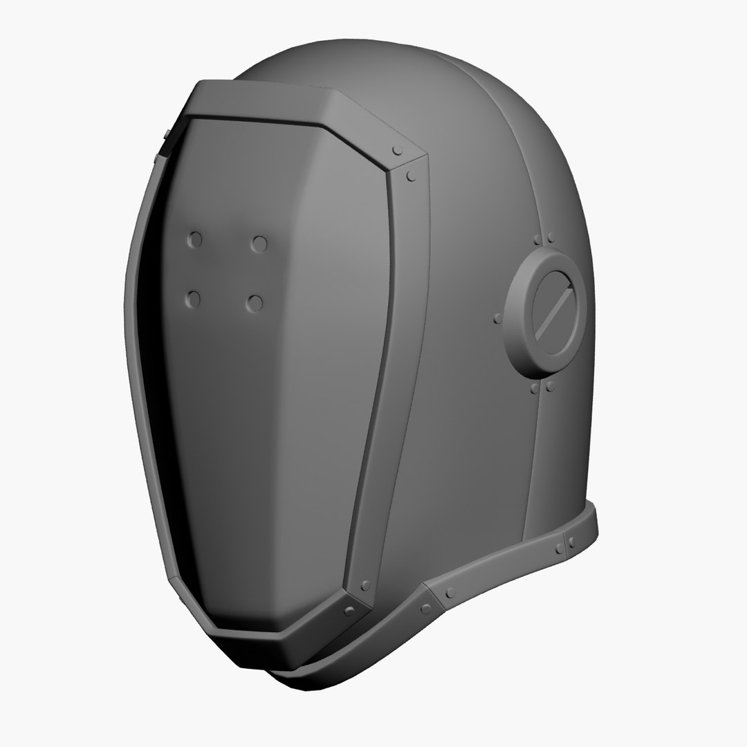 robot helmet 3d max
