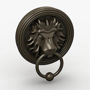 3d model old door ring