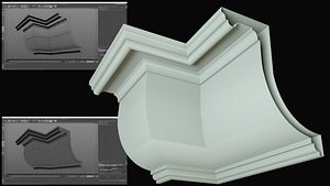 molding cornice 3D model