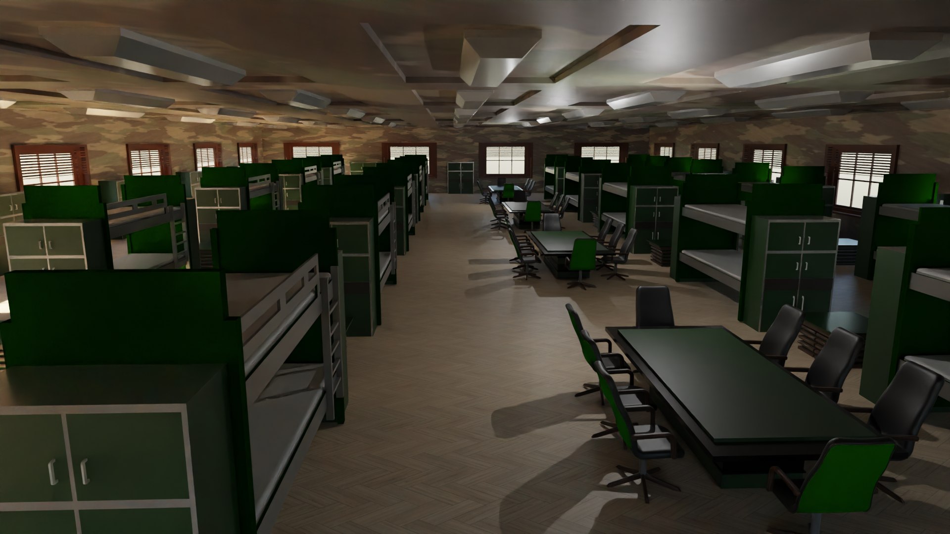 Military Dormitory Model - TurboSquid 2160849