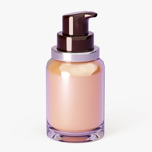 3D Makeup Foundation Bottle model