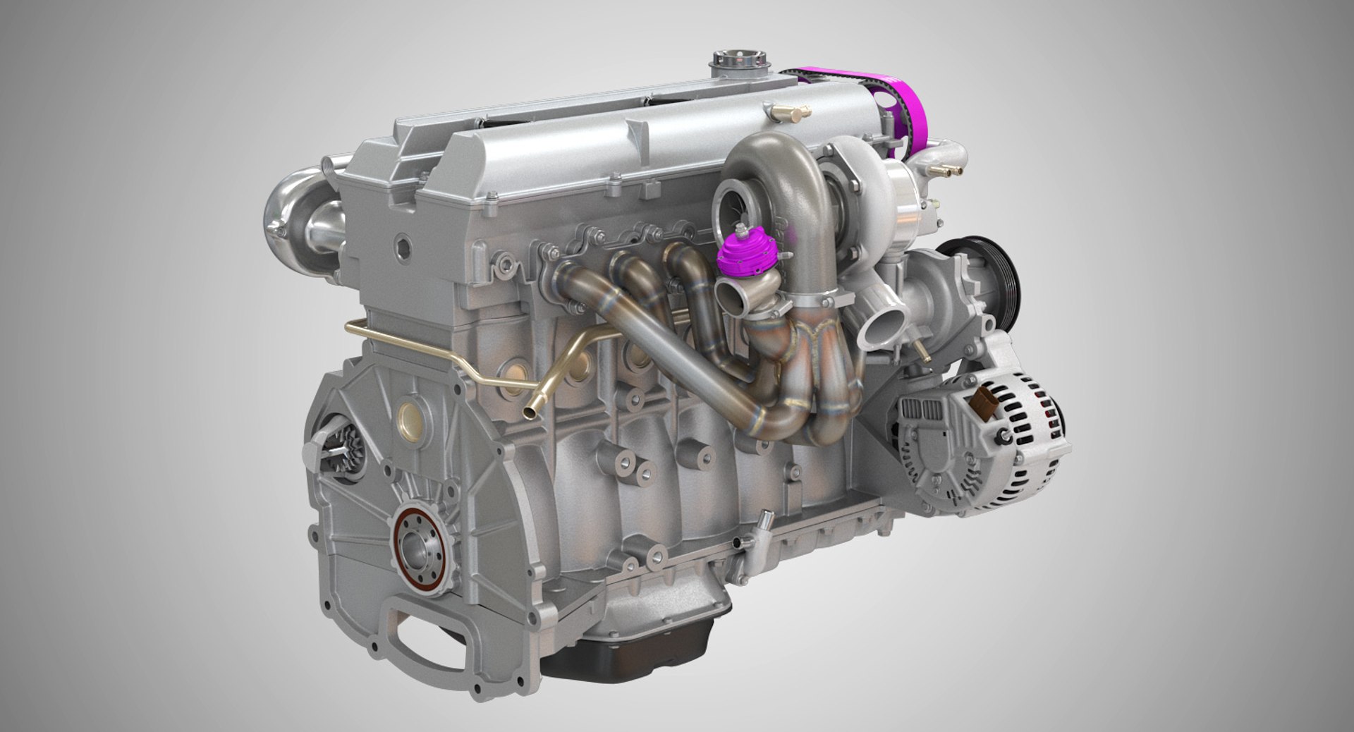 3d Toyota Engine 2jz-gte - Turbosquid 1274111