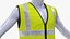 Manequim com colete de segurança amarelo Hi Vis