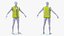 Manequim com colete de segurança amarelo Hi Vis