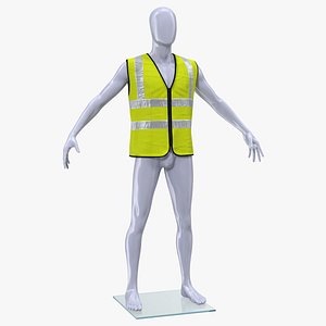 Mannequin with Yellow Hi Vis Safety Vest