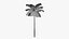3D Stylized Cartoon Palms Set