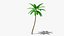 3D Stylized Cartoon Palms Set