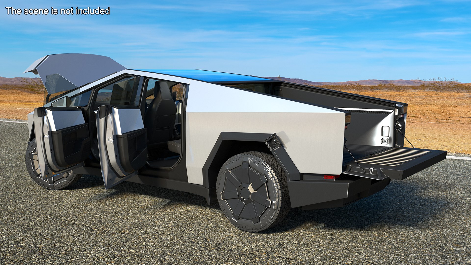 3D Tesla Cybertruck 2024 Silver Rigged model https://p.turbosquid.com/ts-thumb/Kx/PWOjCR/pW/teslacybertruck2024silverriggedc4dmodel014/jpg/1707823416/1920x1080/fit_q87/81bb6cd65eb261da5b3199b3951eff37d4d5b4e2/teslacybertruck2024silverriggedc4dmodel014.jpg