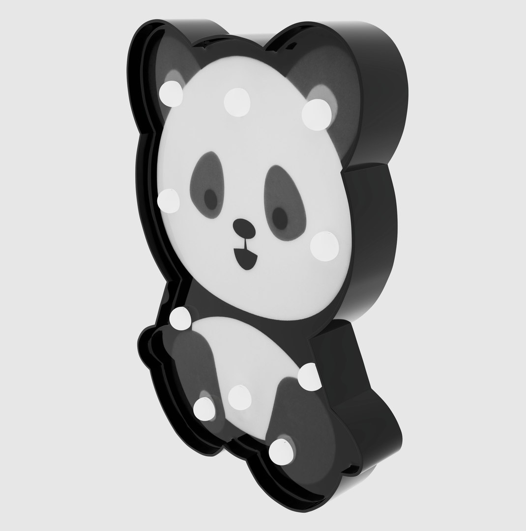 3D Panda-shaped Nightlight - TurboSquid 2200944