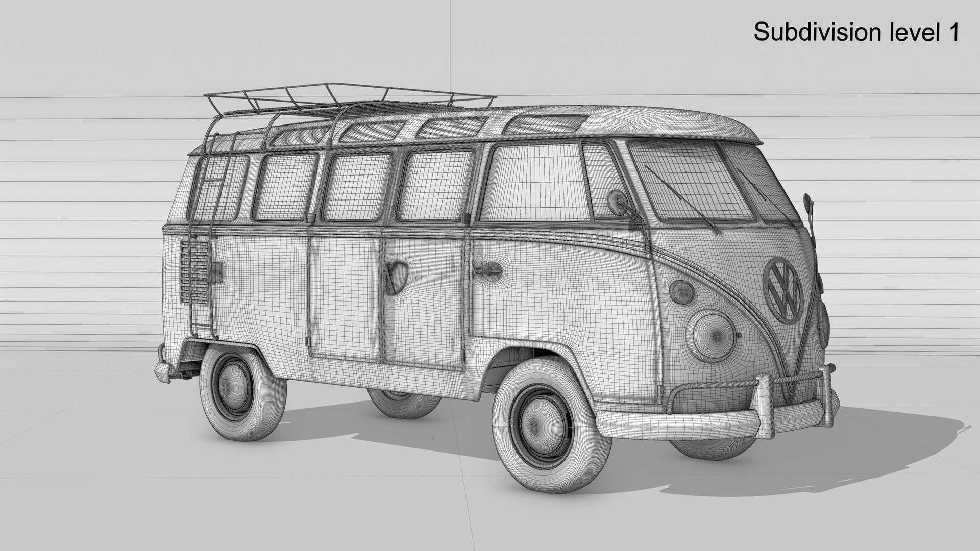 3D Volkswagen T1 Full Interior And Chassis - TurboSquid 2087654