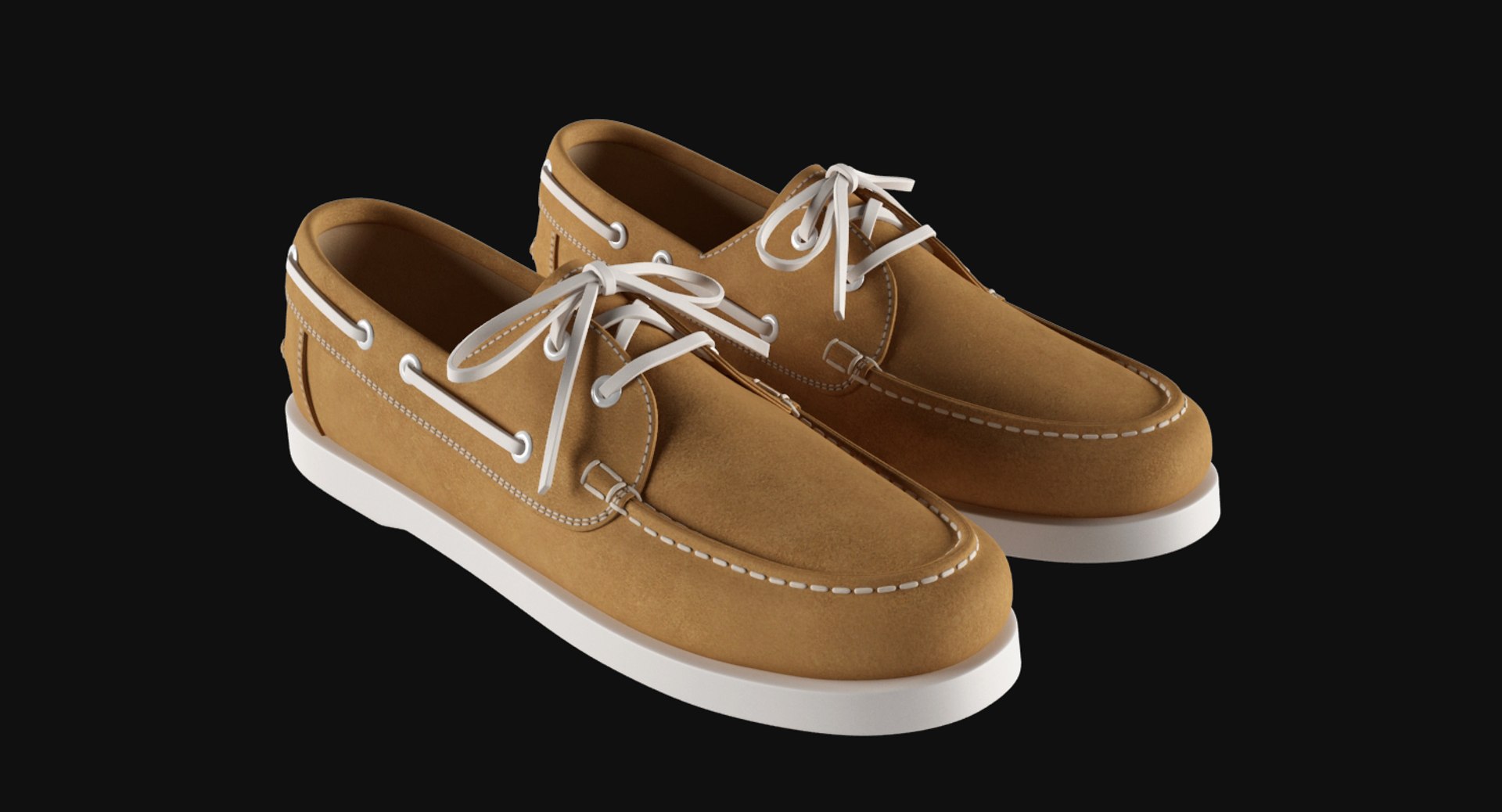 3d Topsiders Leather Model