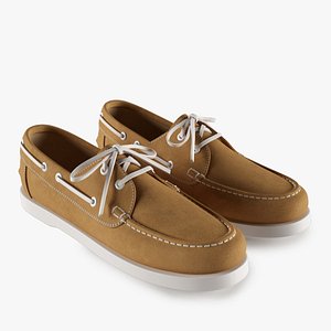 3d topsiders leather model