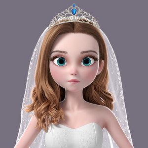 Cartoon Bride NoRig