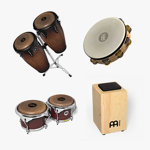 3D model mini percussion set 2