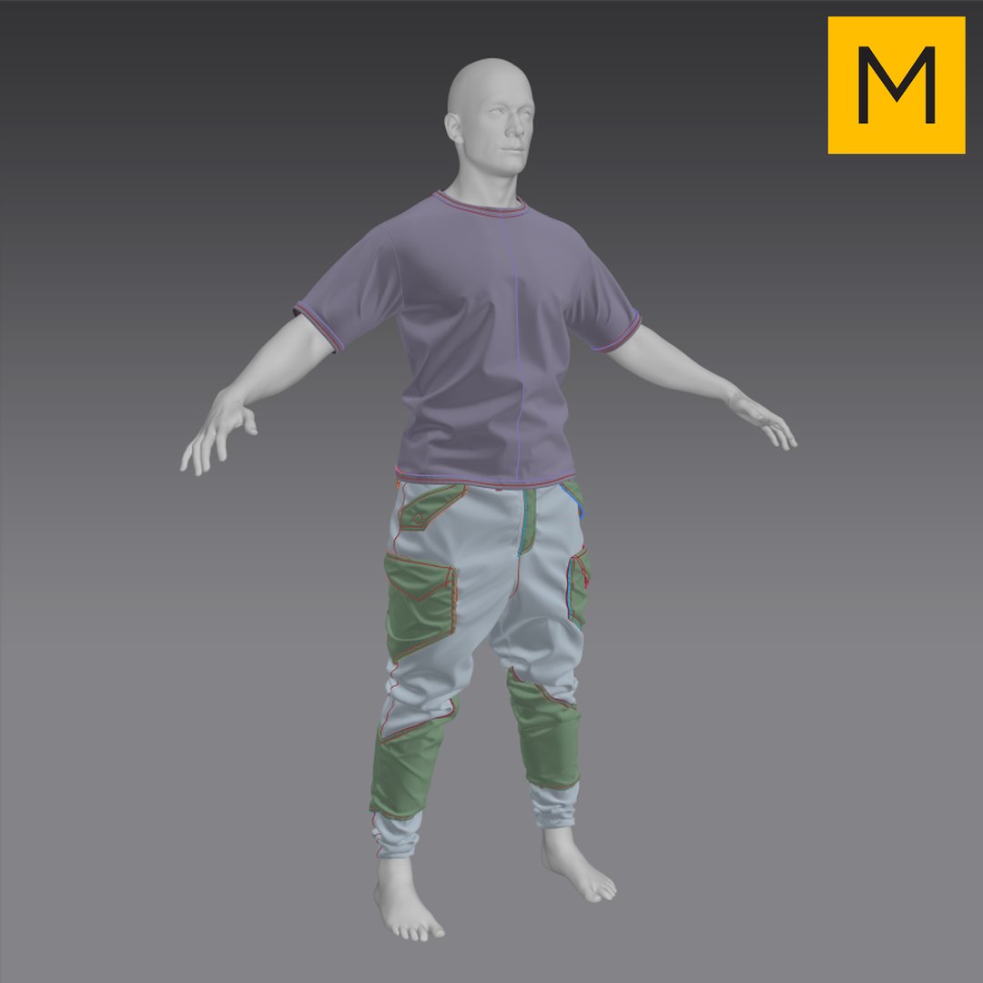 Men Clothes High Poly Clean Retopology 3D model 3D model - TurboSquid ...