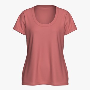 Cotton Heritage Knit Short Sleeve Scoop Neck