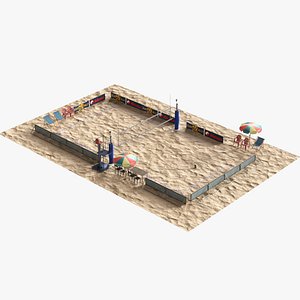Beach Volleyball Court 3D
