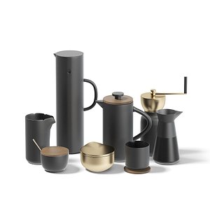 Coffee Utensils 3D Model