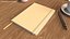 Classic Notebook with Bookmark Yellow