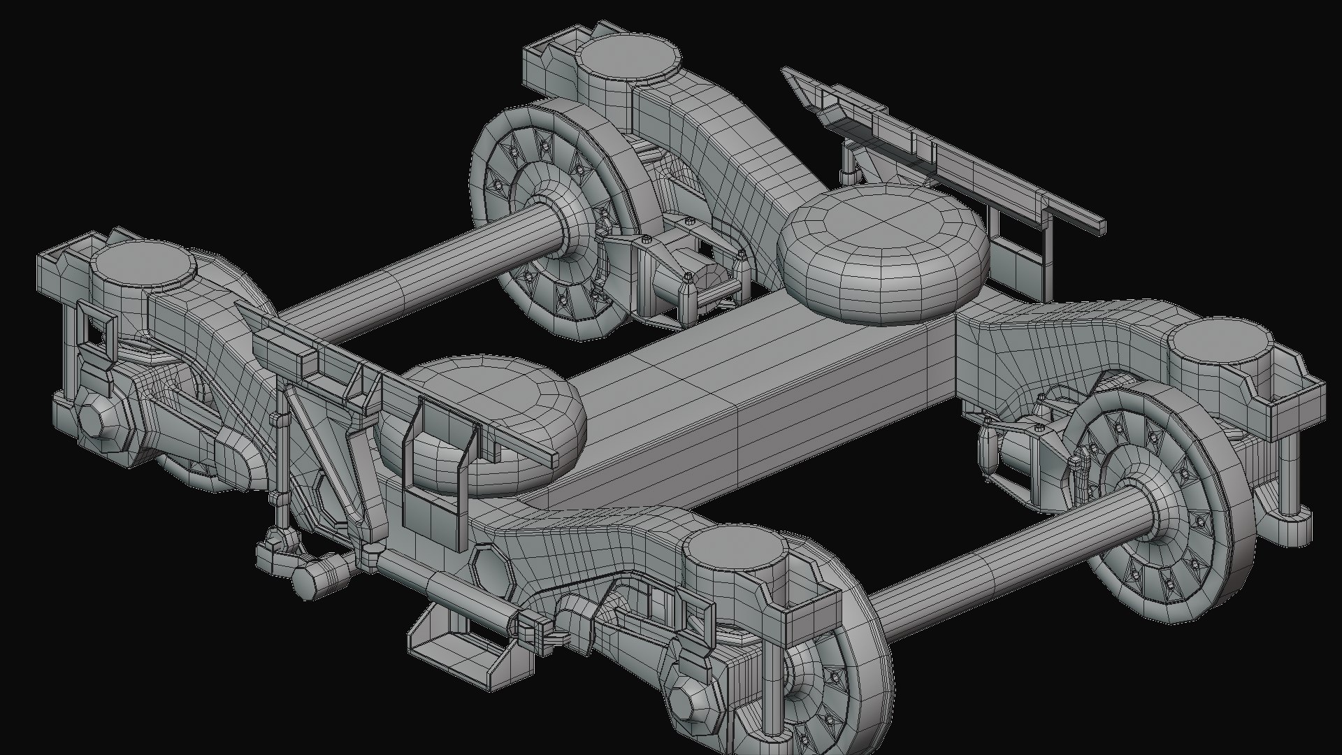 3D model train pantograph bogie - TurboSquid 1487734