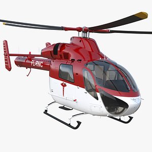 3D air ambulance helicopter md