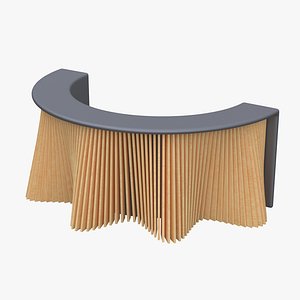 Wavy Parametric Reception Desk