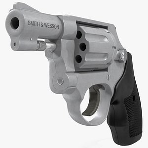 3d model revolver