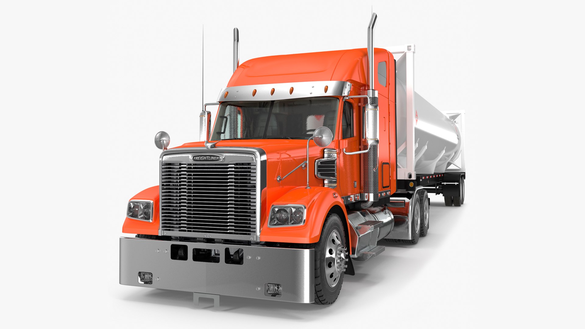 Freightliner Truck With Gas Tank 3D model preview