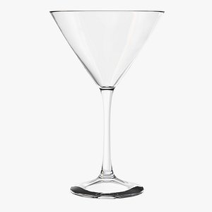 3D cocktail glass martini