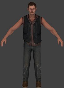 3d model daryl dixon