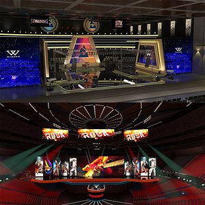3D Indoor Concert Stage collection