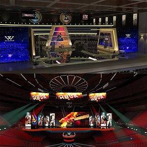 3D Indoor Concert Stage collection