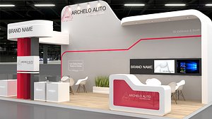 3D 3D Model Exhibition Booth