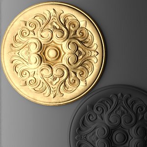 rosette molding 3d model
