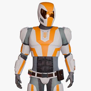 3D Futuristic trooper - Sci - Fi character male model