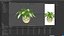 Aglaonema Silver Bay em Vaso de Cerâmica - Game Asset