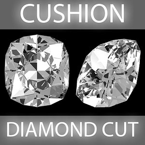3dsmax cushion diamond cut