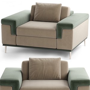 MD Luxury Arm Chair 001 3D model