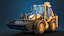 3D Backhoe Loader PBR model
