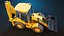 3D Backhoe Loader PBR model