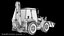 3D Backhoe Loader PBR model