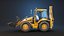 3D Backhoe Loader PBR model