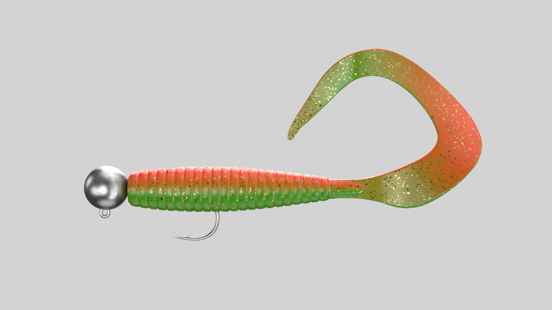 Curly Tail Fishing Lure 3D - TurboSquid 1981690