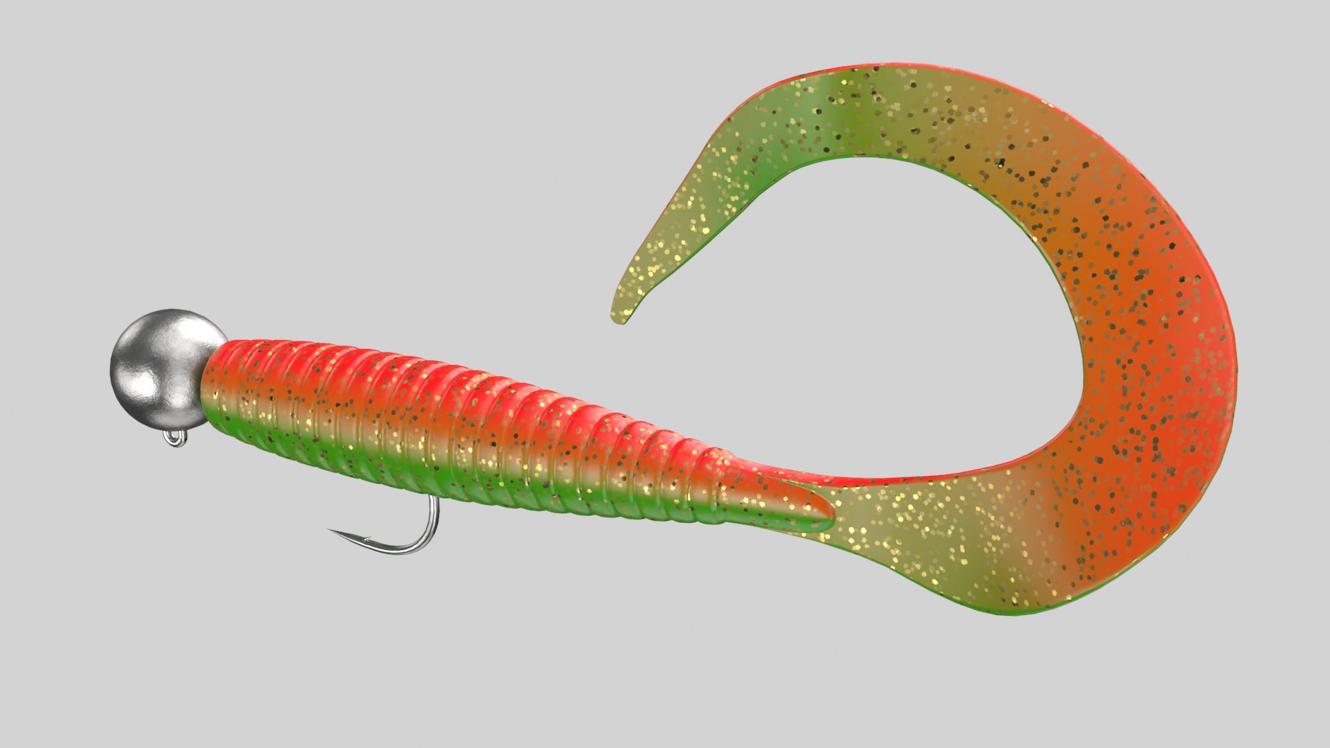 Curly Tail Fishing Lure 3D - TurboSquid 1981690