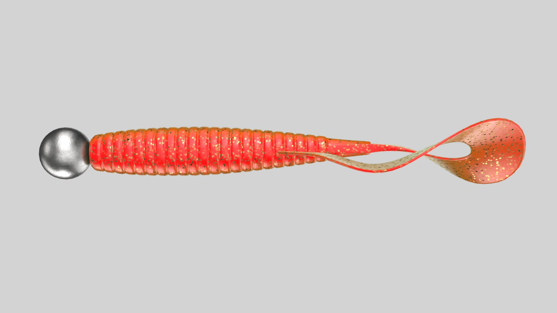 DAIWA Tylava Red Fang Flared Curly Twin 2 Lure - Twin-Curly Cheon Worm For Killer Action
