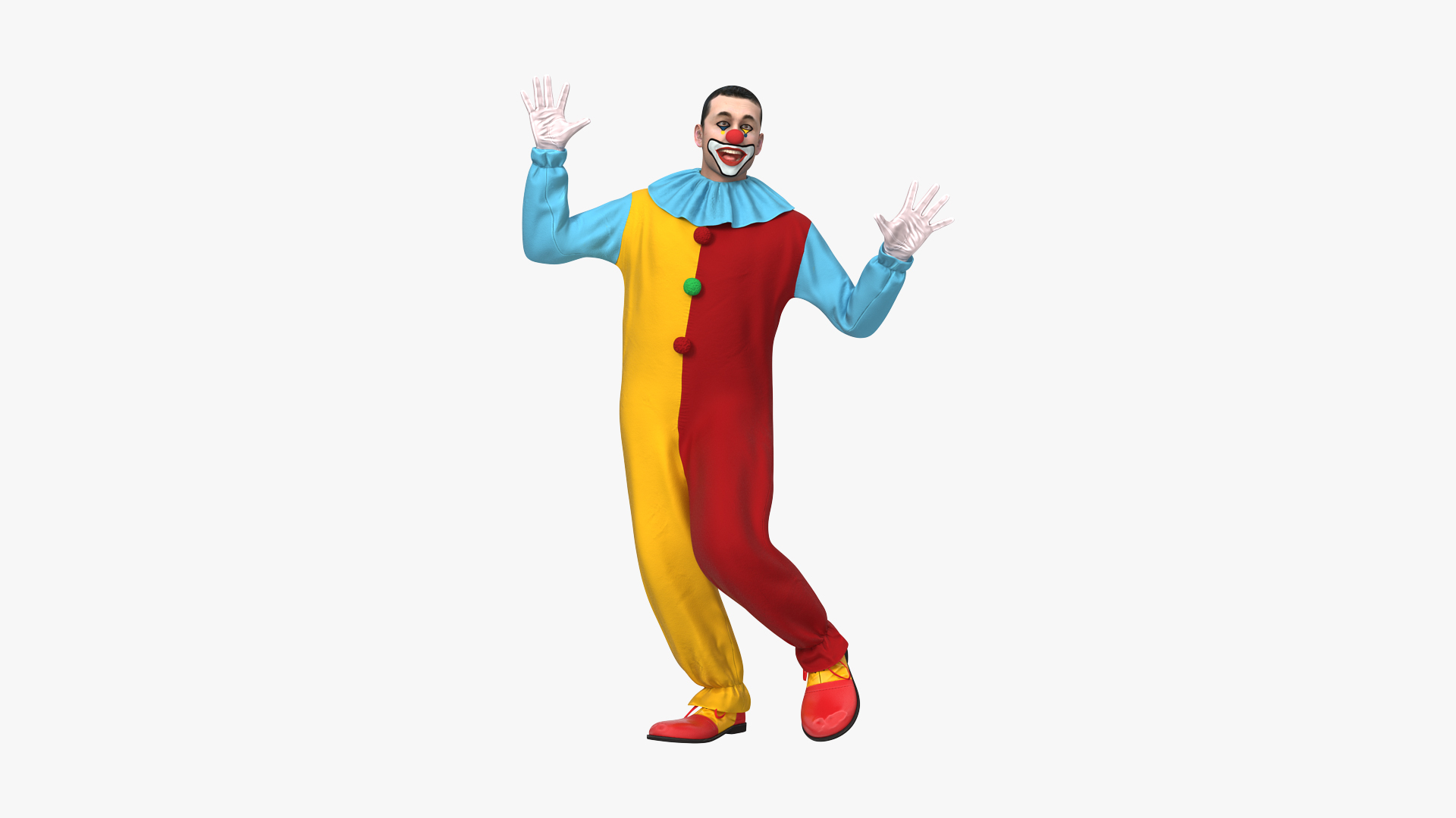 3D circus clown dancing pose https://p.turbosquid.com/ts-thumb/Ky/QyTY3t/TytbpTt6/circus_clown_dancing_pose_360/jpg/1595854431/1920x1080/turn_fit_q99/c2385cd25afe7510e7c63fe02d39cc6f7c985f50/circus_clown_dancing_pose_360-1.jpg
